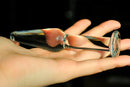 25mm slim pyrex glass butt plug crystal fake penis anal bead dildo female male masturbation adult anus sex toy for women men gay