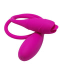 Silicone Double-end Vaginal Anal Nipple Dildo Vibrator Sex Toys For Women Clitorial Stimulation Female Masturbator USB Charging