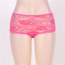 Hot Erotic Floral Crotchless Laced Panties - Medium to 6XL