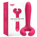 G-Spot Rabbit Waterproof Rechargeable 3 Motors Dildo Vibrator Adult Sex Toys,Silicone Clitoris Vagina Penis Stimulator Massager