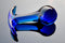 Blue Marble Pyrex Glass Butt Plug