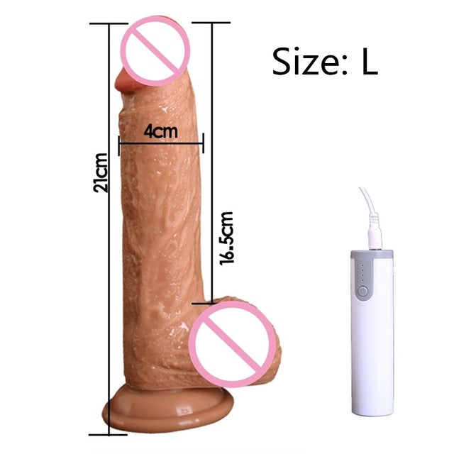 G Spot Vibrator Dildo 360° Rotating Realistic Dildo Vibrant Penis Sex Toys for Women Orgasm Anal Vibrator with Suction Cup Dildo