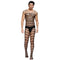 Black Sexy Men Bodystocking Sissy Lingerie Bodysuit Open Crotch Transparent Shoulder Straps Gay Underwear For Sex Costume MPS155