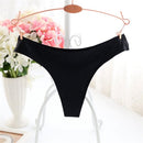 Sexy Seamless Thong Solid Tangas Women Sexy G string Soft Nylon Mid Waist Panties Women Lingerie Panty Intimates 1pcs PS5030