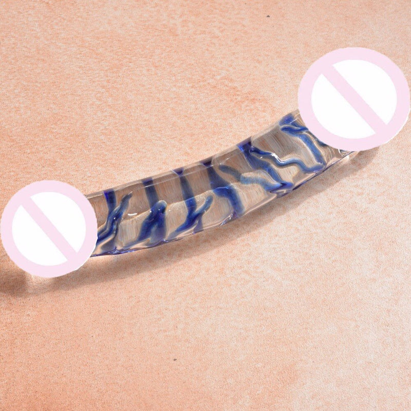 2016 Sex Products Rock Hard Large Huge Glass Dildo Big Crystal Penis Giant Double Dildo Female Masturbator Sex Toys for Woman