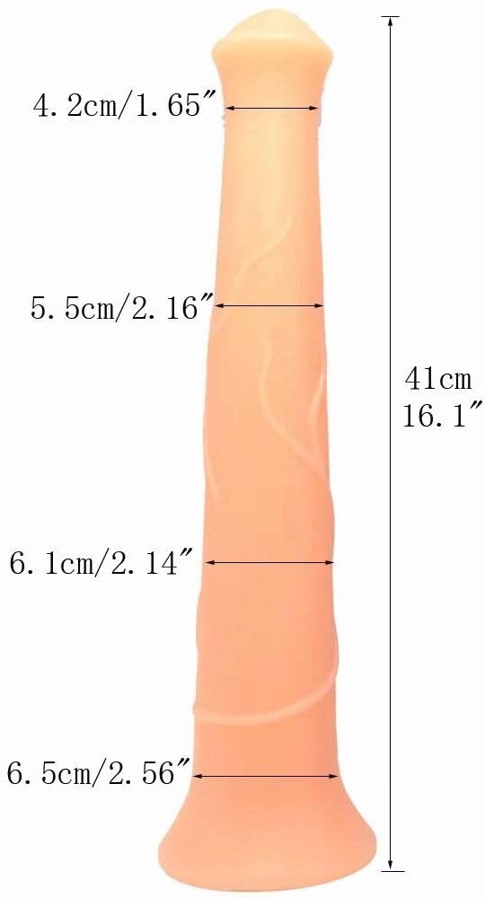 16.9 Inch Giant Animal Dildo Horse Suction Realistic Penis Erotic Sex Toy