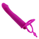 Double Penetration Vibrator Penis Strapon Dildo Vibrator Strap on rubber dick Vibration Anal Plug Sex Toys Men Prostate  Massage