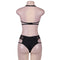 Women Lingerie Unlined Transparent Bra Sets Lenceria Sexy Solid 6XL Halter Push Up Plus Size Bra & Panty Sets