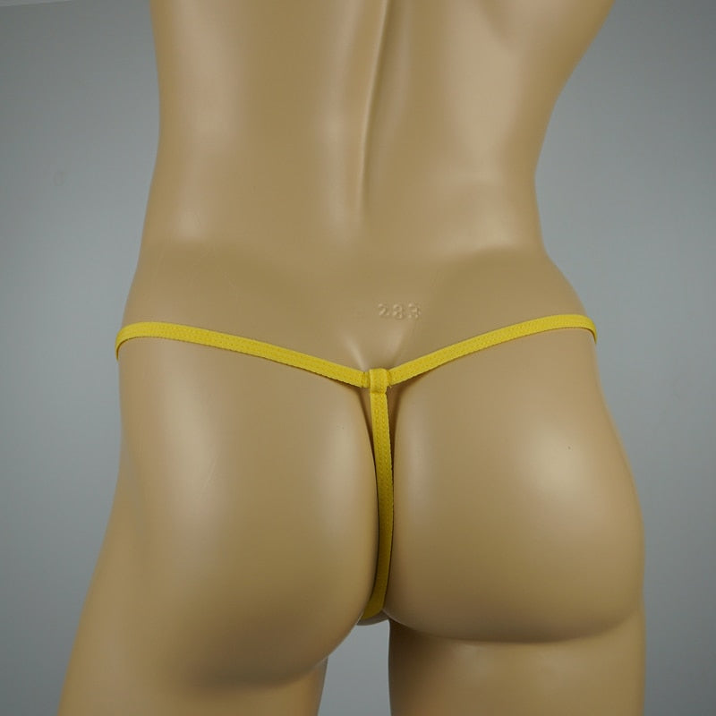 Mans Crotchless Panties Cord Open Crotch Panties Bandage Thongs Sexy Underwear Mini Micro Sex G Strings Jockstrap Gay Cock Ring