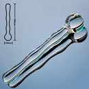 35mm Pyrex glass dildo fake penis anal beads ball butt plug crystal artificial dick masturbation adult sex toy for women men gay