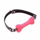Silicone dog bone open mouth gag ball leather head bondage restraint harness fetish adult SM game sex toy for women men couple