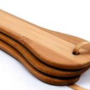Natural Bamboo SM spanking paddle print wood clap slap flap pat beat whip lash flog ass butt adult slave game sex toy for couple