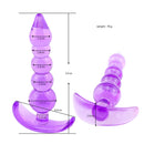 100% Silicone Anal Plug Bead Jelly Skin Feeling Dildo Woman Sex Toy Butt Plug Sex Product for Men Gay Erotic Accessories