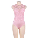 Bodysuits Cut Out Lace Sleeveless Body Femme Sexy O Neck Bodycon Women Bodysuit Plus Size Pink White Black Romper RS80472