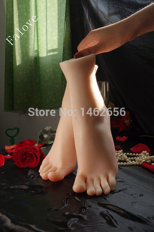 Free Shipping!! Female Realistic Lifelike Mannequin Foot Fetishism Foot Worship Stretcher Display Stand Nail Art Manicure Tool