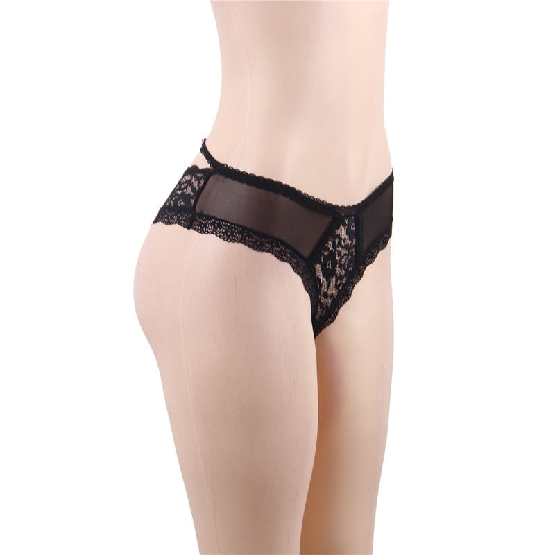 Lace Panties For Women Transparent Pantie Hot Tangas Women Sexy Seamless Plus Size Ultra-thin Intimo Donna Bragas Mujer PS5172