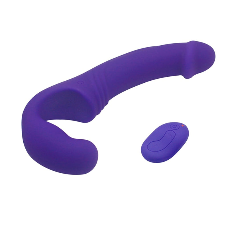 APHRODISIA Strapless Strap-on Dildo Vibrator for Couples Lesbian Wireless Remote Control Double Ended Vibrating Adult Sex Toys