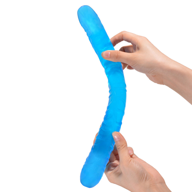 Double Long Realistic Dildos Cock Lesbian Vaginal Anal Plug Flexible Soft Jelly Fake Penis For Women Dildos Sex Toys Horse Dildo