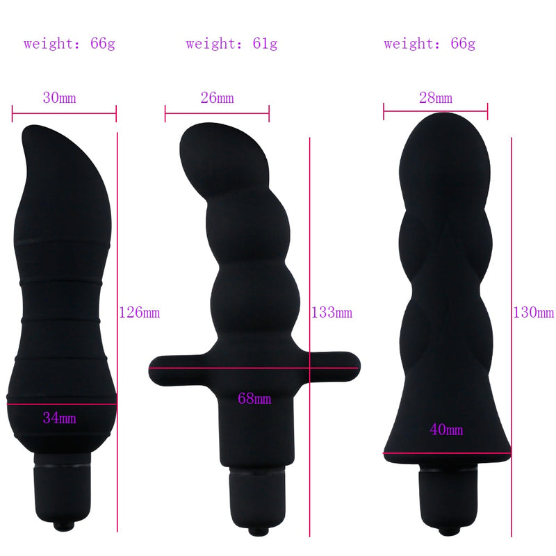Silicone Vibrating Butt Plugs Anal Vibrator For Couples Anal Sex Toys 10 Speed Vibration Bullet Adult Sex Products for Men Women