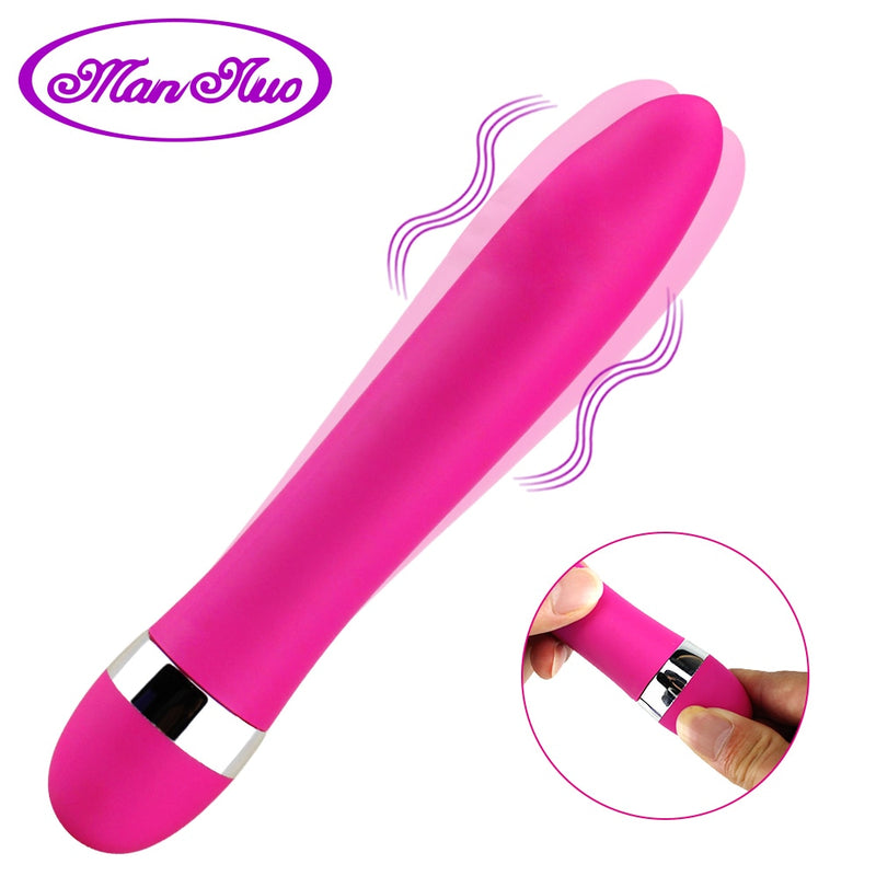 Silicone Speed Adjustable Bullet Vibrator Clitoris Stimulator G Spot Massage AV Stick Adult Sex Toys for Woman Masturbation