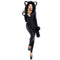 Black Fox Cosplay Costume Halloween Sexy demon animal cosplay costume Jumpsuits Set women adult cos animal costume Body Suit