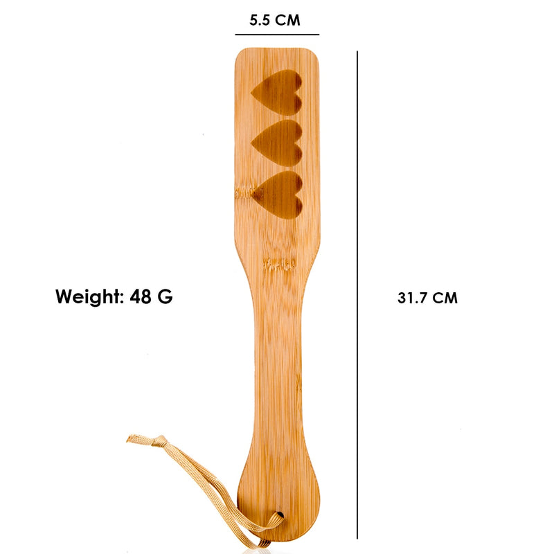 Natural wood LOVE print clap spanking paddle bamboo slap flap pat beat whip lash flog ass adult slave SM game sex toy for couple