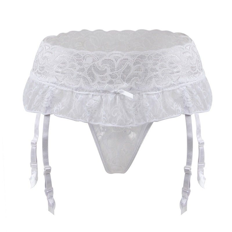 Jarretelles Sexy Women Lace Garter Belt For Stockings Plus Size Wedding Garter PS516 Black Red White High Waist Porte Jarretelle