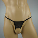 Mans Open Crotch Panties Mesh Transparent Crotchless Panties Low-rise Male Sexy Underwear Mini G-Strings Thongs Expose Cock Gay