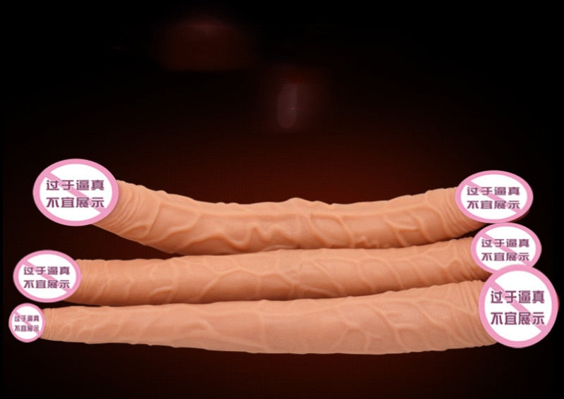 3 Types Long Double Ended Heads Dildo Lesbian Artificial Penis Female Masturbation Cock Realistic Dildo Adult Sex Toys