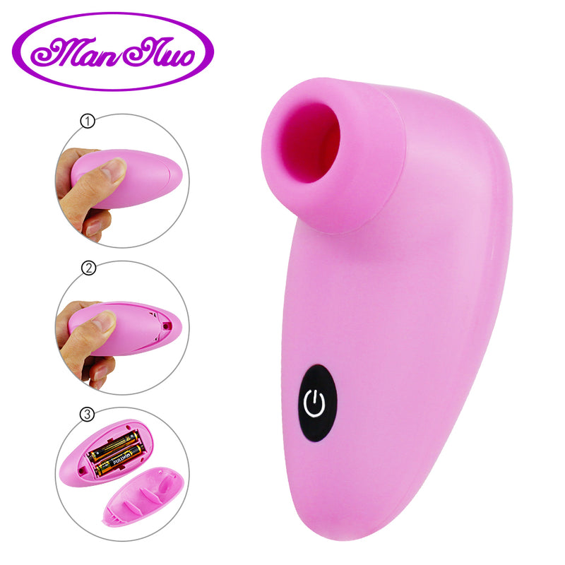 COCOLILI Strong Sucker Vibrator Sex Toys Mini Oral Nipple Stimulator Pussy  Clitoris Licking Massager Masturbator for Women