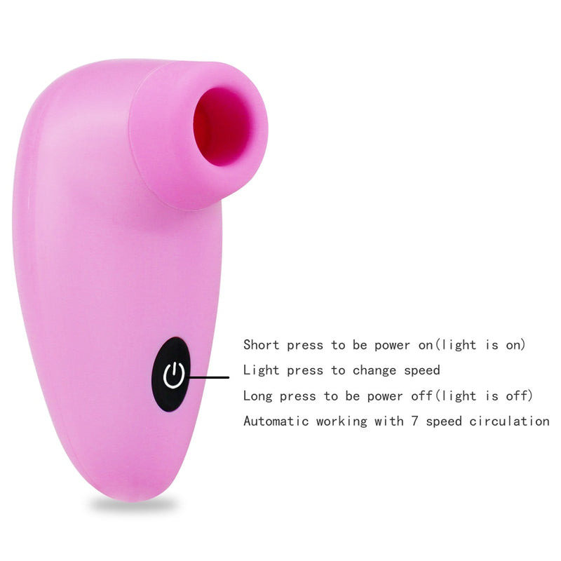 COCOLILI Strong Sucker Vibrator Sex Toys Mini Oral Nipple Stimulator Pussy  Clitoris Licking Massager Masturbator for Women