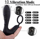 APHRODISIA USB Male Prostate Massage With Ring Remote Control Anal Vibrator Silicon Sex Toys For Men Butt Plug Penis Training