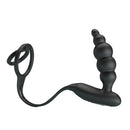 YEMA Silicone Penis Cock Lock Delay Ejaculation Ring Rechargeable Anal Butt Plug Prostate Vibrator Sex Toys for Men