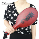 Thierry double layer PU leather Seahorse pattern paddle Spanking  Hand Pat SM toys whip flogger Slave bondage Adult Sex Toys