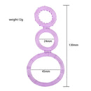 Silicone Triple Penis Ring Chastity Male Time Delay Ejaculation Cock Ring Hard Erection Chastity Sex Toys Erotic Products