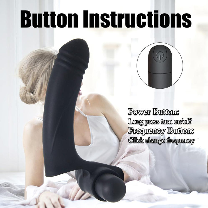 G-Spot Anal Dildo Vibrator Adult Sex Toys with 10 Vibrating Modes for Women Rechargeable Finger Clitoris Vagina Stimulato