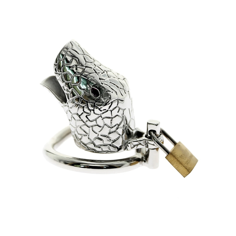 Snake Cock cage Male Chastity Devices Stainless Steel Cock Cage For Men Metal Chastity Belt Penis Ring Sex Toys Cock Lock