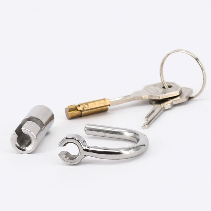 Stainless Steel Titanium D-Ring PA Lock Glans Piercing Male Chastity Device Penis Harness Restraint Leashes Fitting,PA Puncture