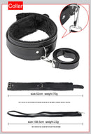 10pcs PU Leather BDSM Sex Bondage Set Erotic Accessories Adjustable Handcuffs Whip Rope Sex Toys for Couples Adult Games