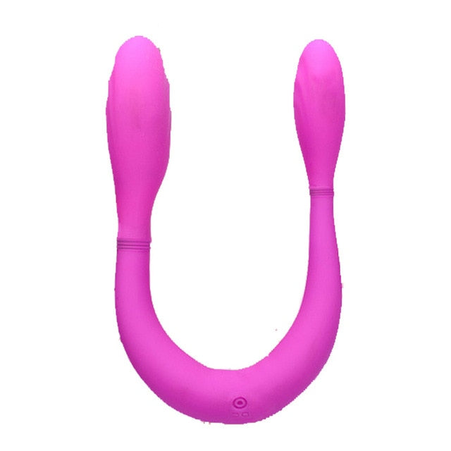 Double Headed Vibrator Lesbian Sex Toys for Women Two Ended Clitoris Stimulator Long Vibrators Anal Butt Plug Anus Dilator