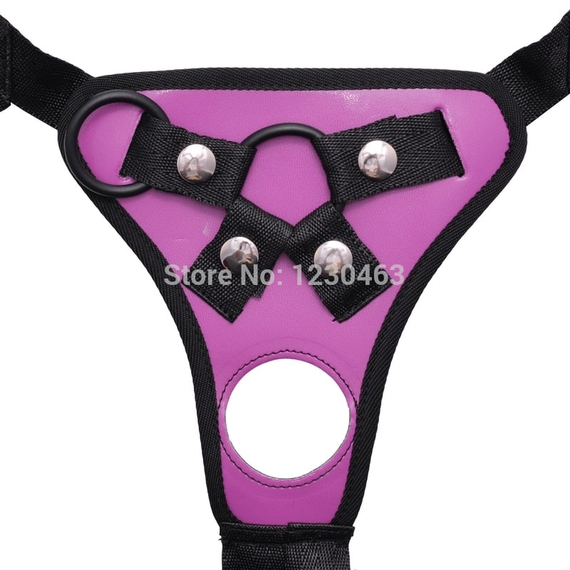 Strap on Jelly Dildo Removable Fake Penis Double Hole Strapon Harness for Men with 10 Mode Bullet Vibrator Lesbian Sex Products
