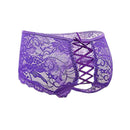 Hot Erotic Floral Crotchless Laced Panties - Medium to 6XL