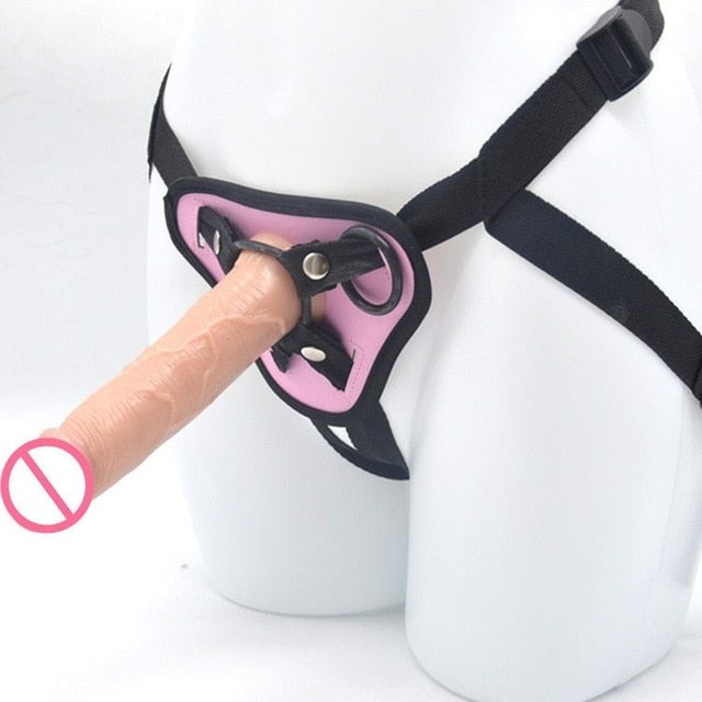 pink black on Accessories Sex Toys For Woman Gag Big Dildo Strapon Strap On harness Can Fit for Different Size Penis