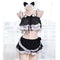 Anime Cosplay Costume Sexy Women Lingerie Set Lolita Intimates Set Cute Girls Cat Ears Ruffle Camisoles Underwear Wholesale
