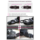 Jarretelles Sexy Woman Lingerie Garter Belt For Stocking Plus Size Black Faux Leather Garters For Women 4XL 5XL 6XL PS5118