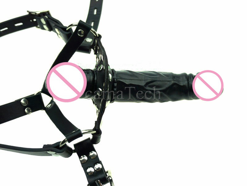 camaTech Double-Ended Dildos Gag Strap On