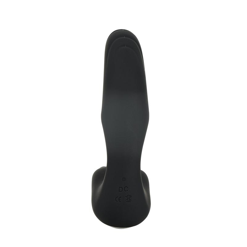 Black Silicone Prostate Vibrator With 10 Modes