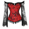 6XL Sexy Lingerie Steampunk Steel Boned Gothic Lace Sexy Body Bustier Overbust Corset Women Black Waist Cincher Corsets Dress