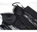 Plus Size Corsets Steampunk Bustiers sexy Lace Corset Top Gothic Style Women Burlesque Corselet Bodice Lingerie