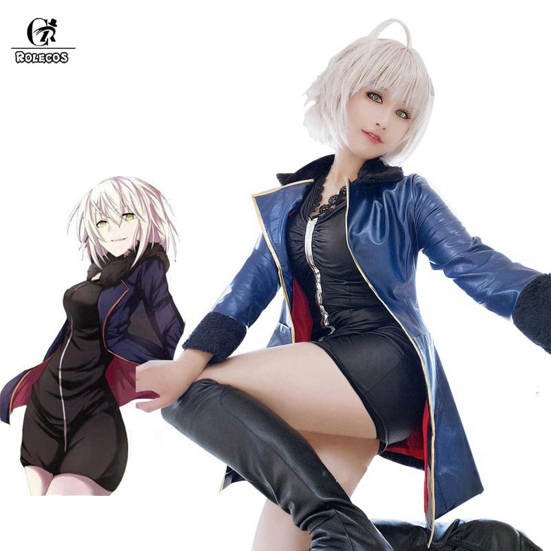 ROLECOS FGO Alter Cosplay Fate Grand Order Anime Costumes Mash Kyrielight Saber Cosplay Women Sexy Costumes Game Jeanne d'Arc